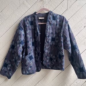 Quilted bomber jacket